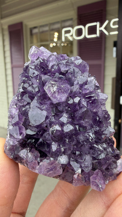 Amethyst Druzy Cut Base- Uruguay - 2.4 inches