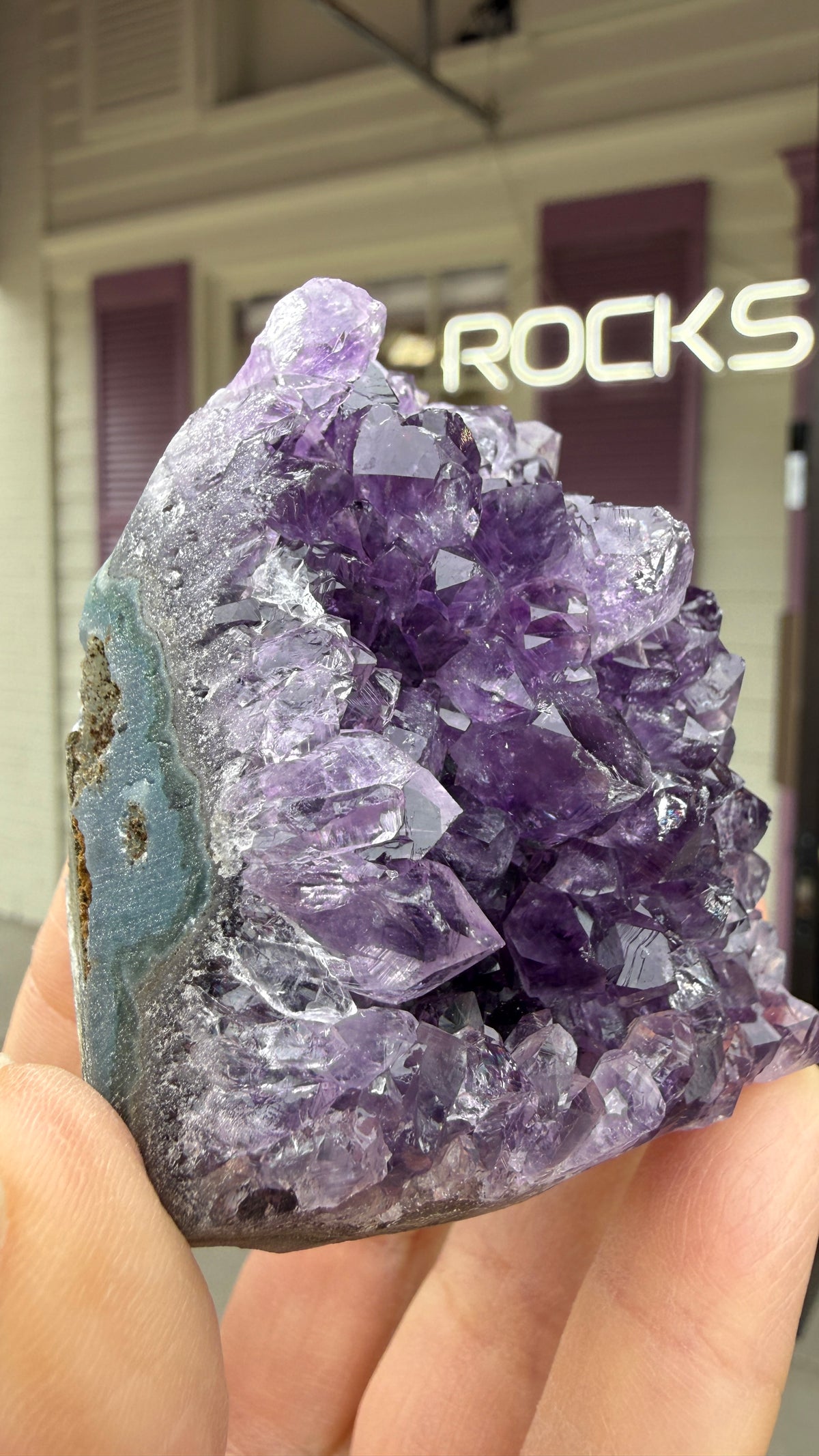 Amethyst Druzy Cut Base- Uruguay - 2.4 inches