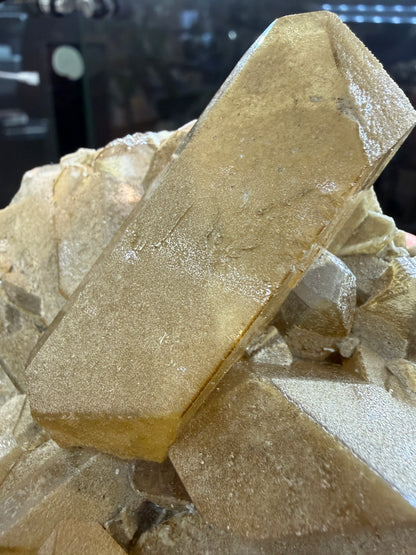 Barite- "Light It Up" Pocket, Linwood Mine, Buffalo, Scott County, Iowa, USA
