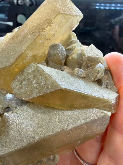 Barite- "Light It Up" Pocket, Linwood Mine, Buffalo, Scott County, Iowa, USA