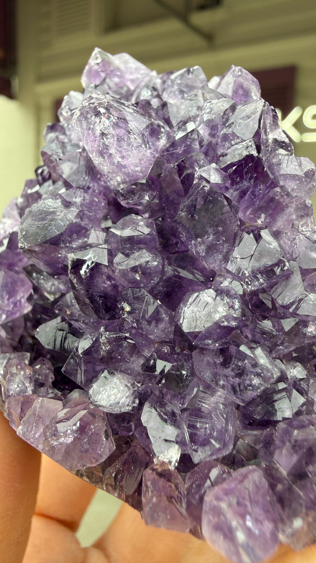 Amethyst Druzy Cut Base- Uruguay - 2.4 inches