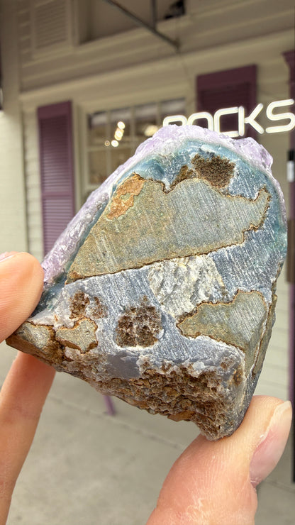 Amethyst Druzy Cut Base- Uruguay - 2.4 inches