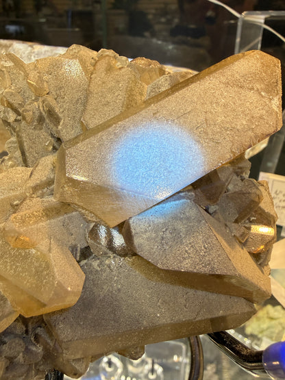 Barite- "Light It Up" Pocket, Linwood Mine, Buffalo, Scott County, Iowa, USA