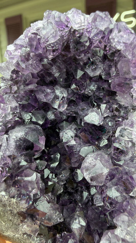 Amethyst Druzy Cut Base- Uruguay - 2.6 inches