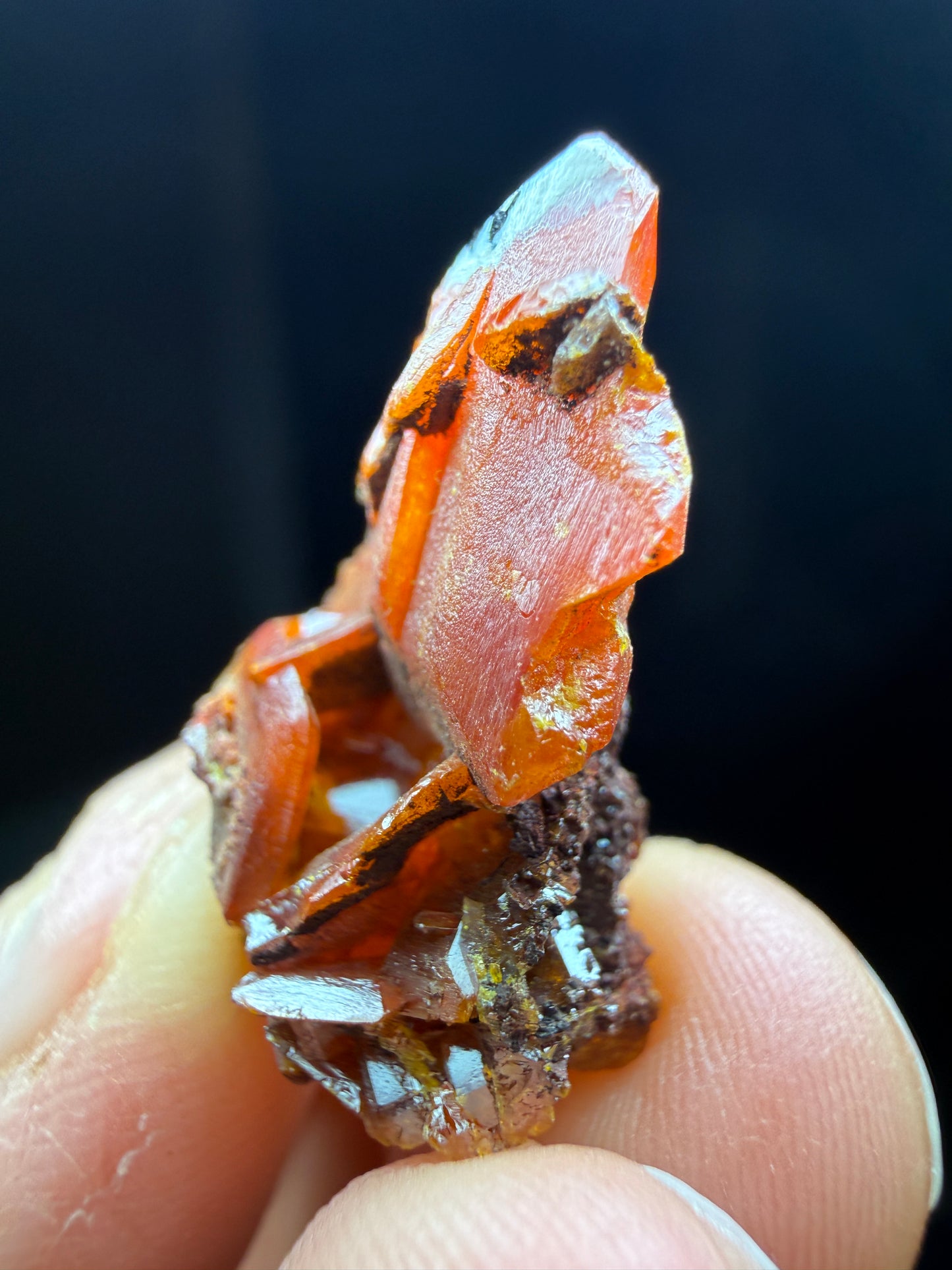 Wulfenite- Mammoth-Saint Anthony Mine, Tiger, Mammoth Mining District, Pinal County, Arizona, USA