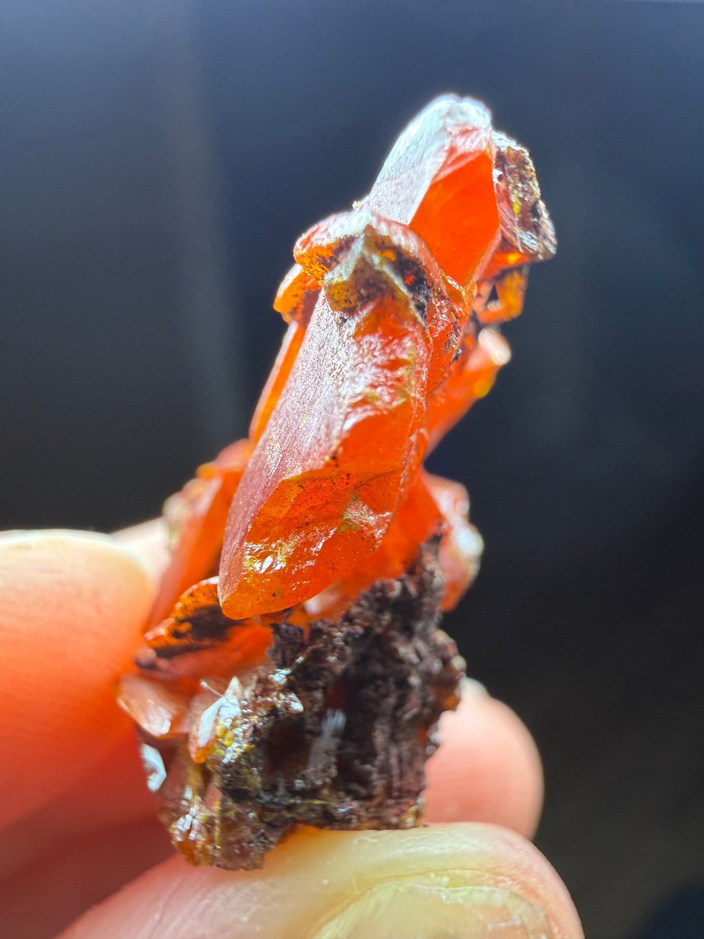 Wulfenite- Mammoth-Saint Anthony Mine, Tiger, Mammoth Mining District, Pinal County, Arizona, USA
