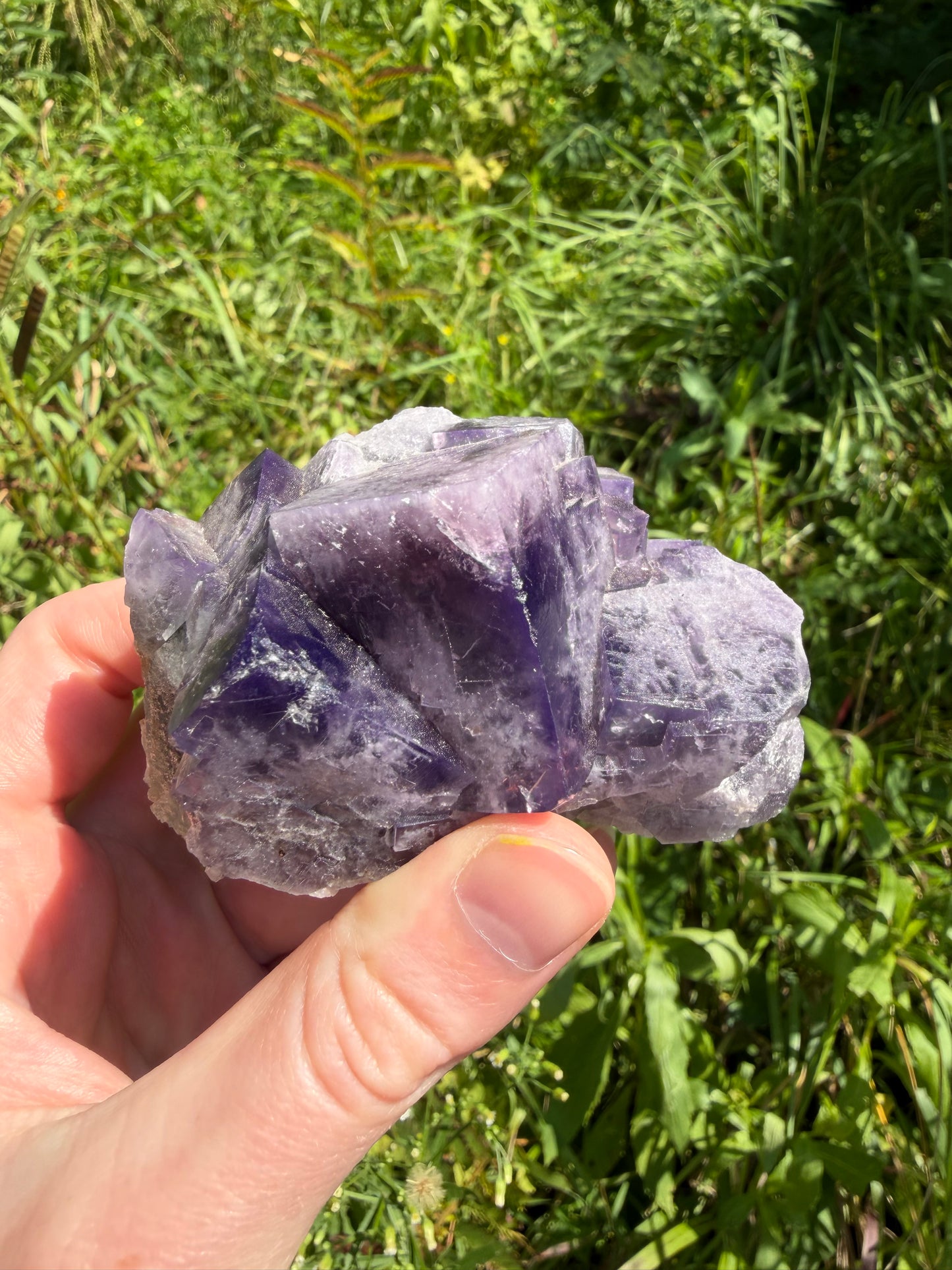 Fluorite - Purple Rain Pocket, Lady Annabella Mine, Eastgate, Weardale, Co. Durham, England
