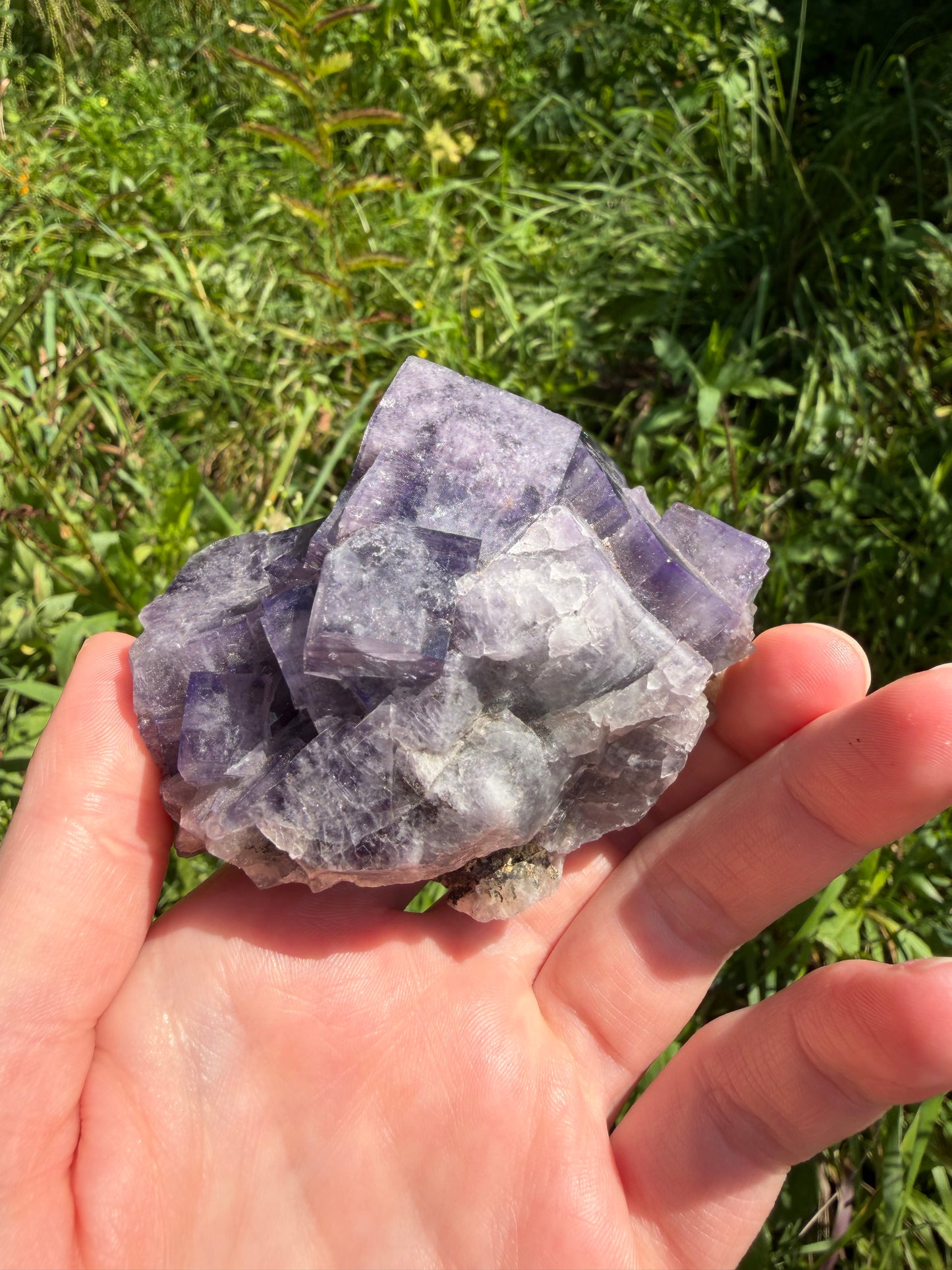 Fluorite - Purple Rain Pocket, Lady Annabella Mine, Eastgate, Weardale, Co. Durham, England