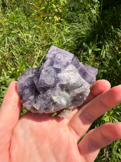 Fluorite - Purple Rain Pocket, Lady Annabella Mine, Eastgate, Weardale, Co. Durham, England
