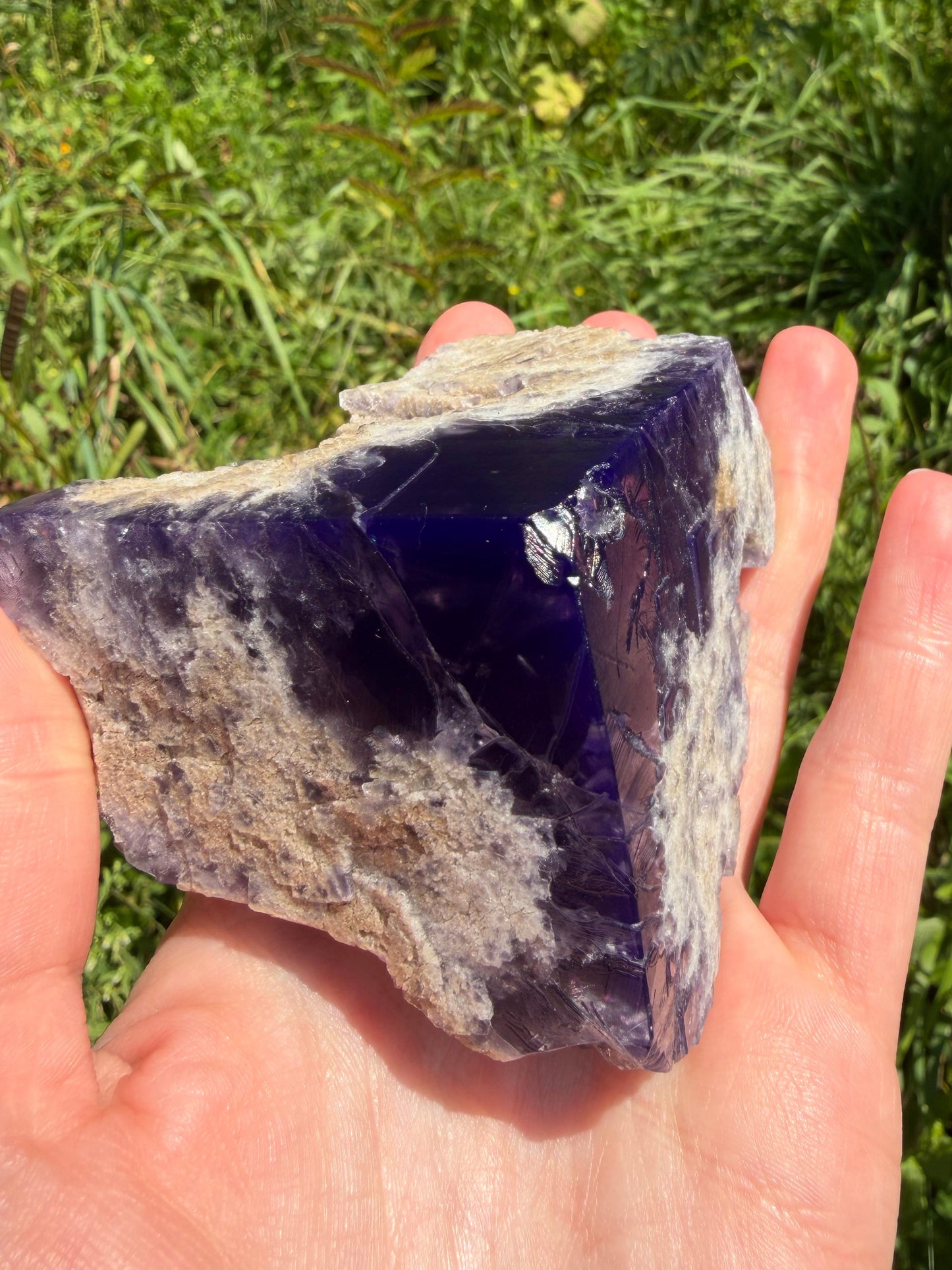 Fluorite - Purple Rain Pocket, Lady Annabella Mine, Eastgate, Weardale, Co. Durham, England