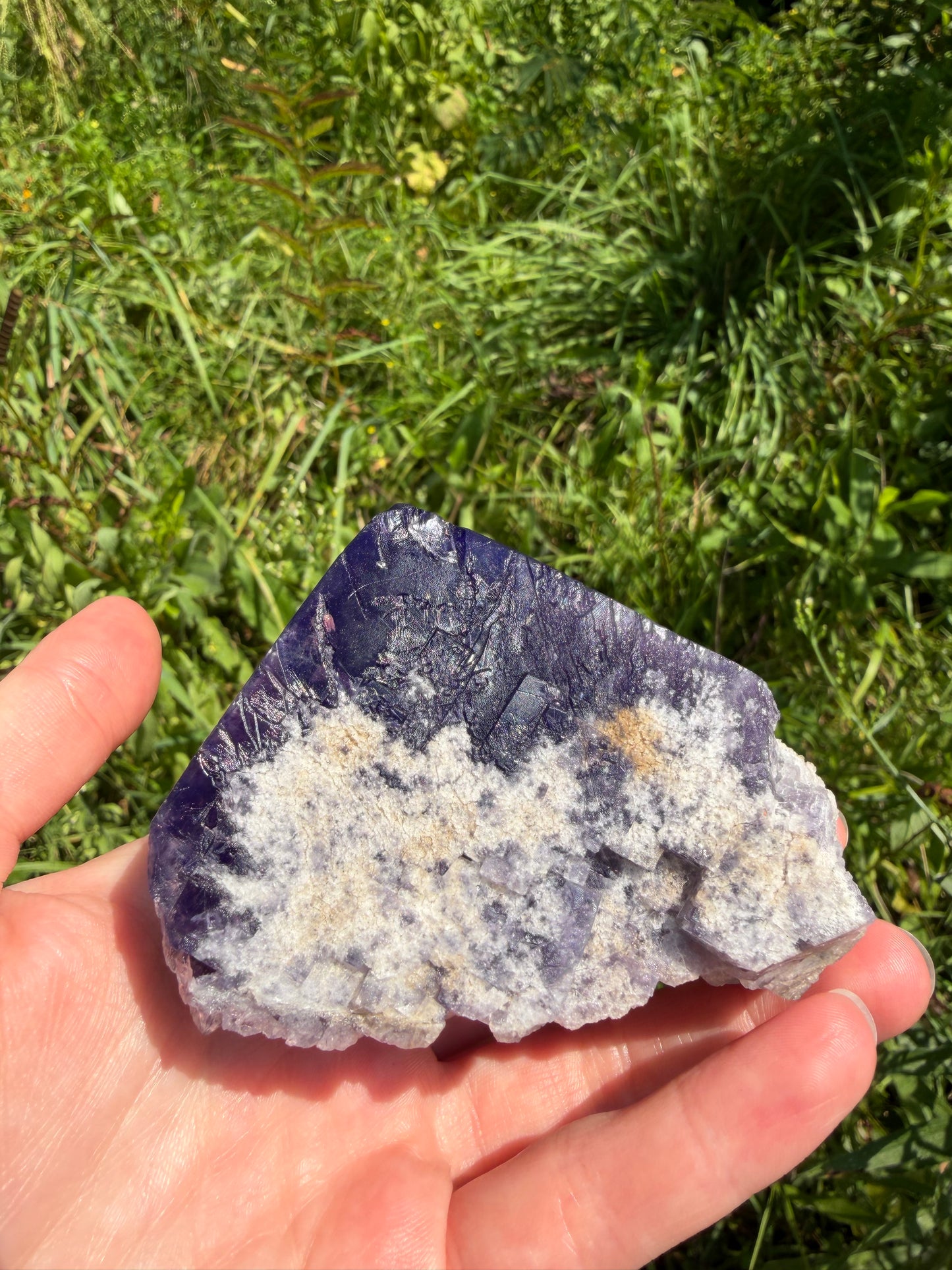 Fluorite - Purple Rain Pocket, Lady Annabella Mine, Eastgate, Weardale, Co. Durham, England