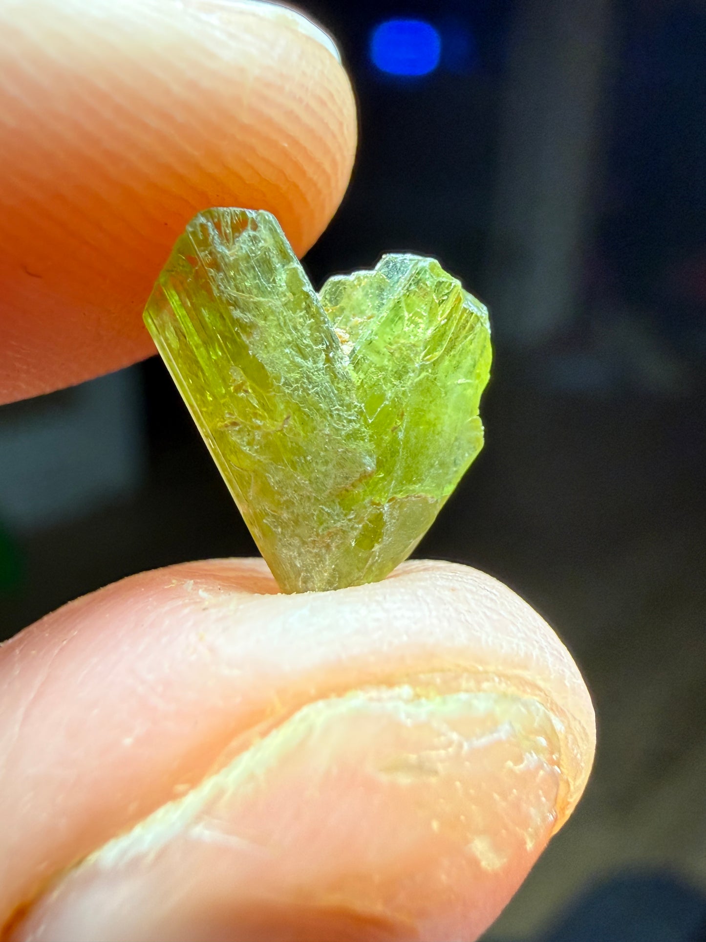 Chrysoberyl Twin- Ampanorana East, Ambatondrazaka, Alaotra-Mangoro, Madagascar