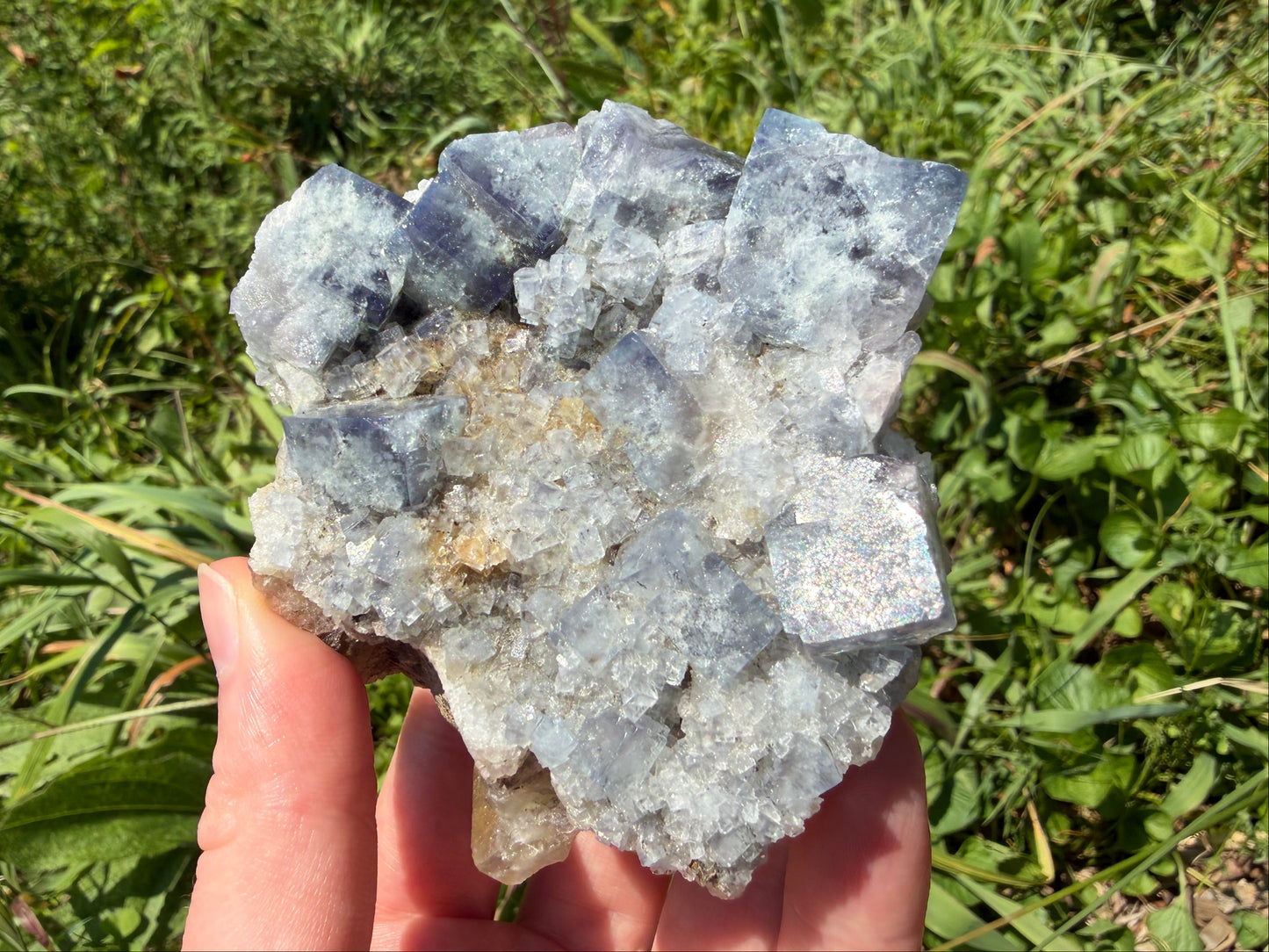 Fluorite - River Catcher Vein, Diana Maria Mine, Frosterley, Weardale, Co. Durham, England