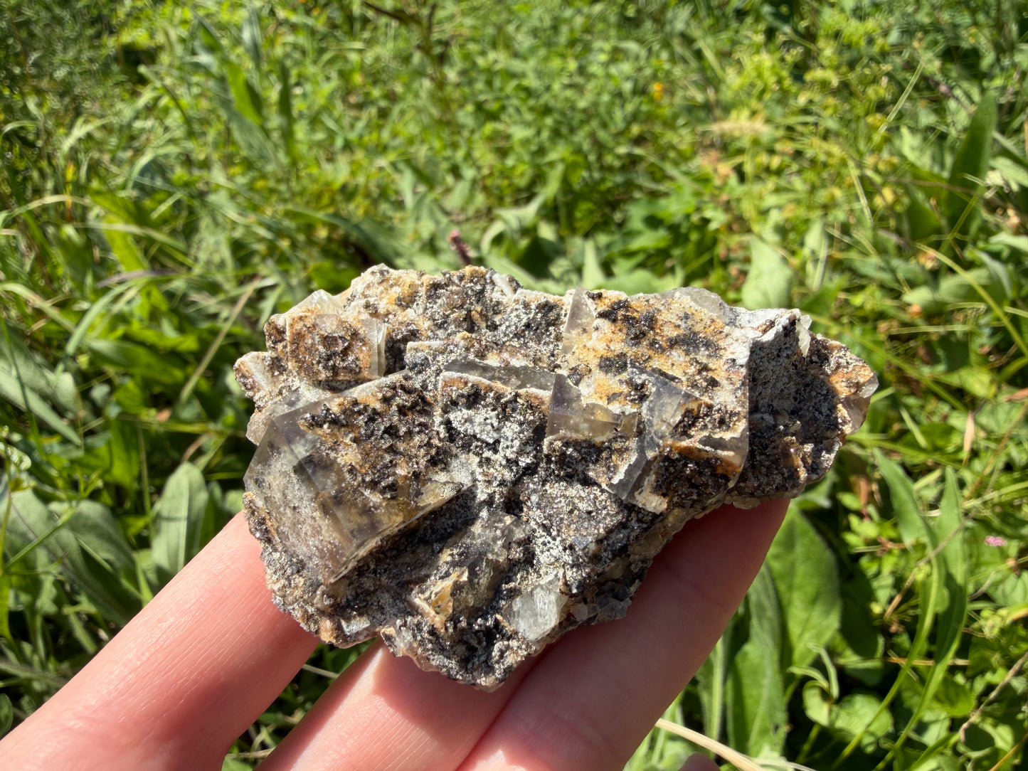 Fluorite - River Catcher Vein, Diana Maria Mine, Frosterley, Weardale, Co. Durham, England