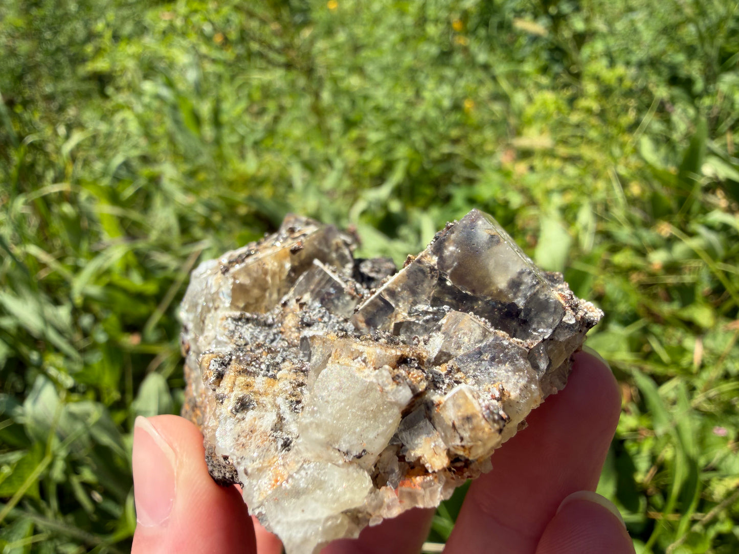 Fluorite - River Catcher Vein, Diana Maria Mine, Frosterley, Weardale, Co. Durham, England