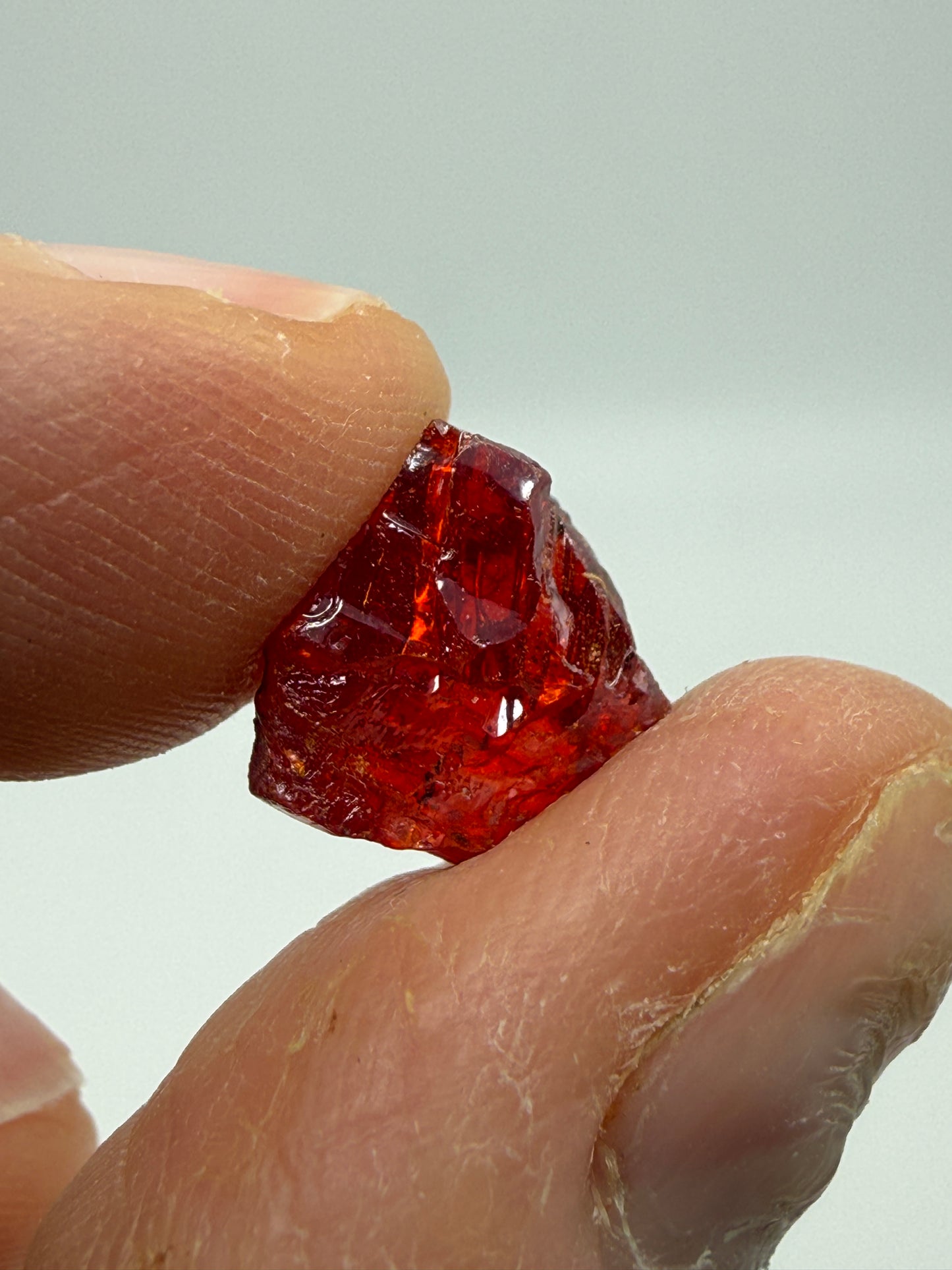 Realgar (partial)- Getchell Mine, Adam Peak, Humboldt County, Nevada, USA