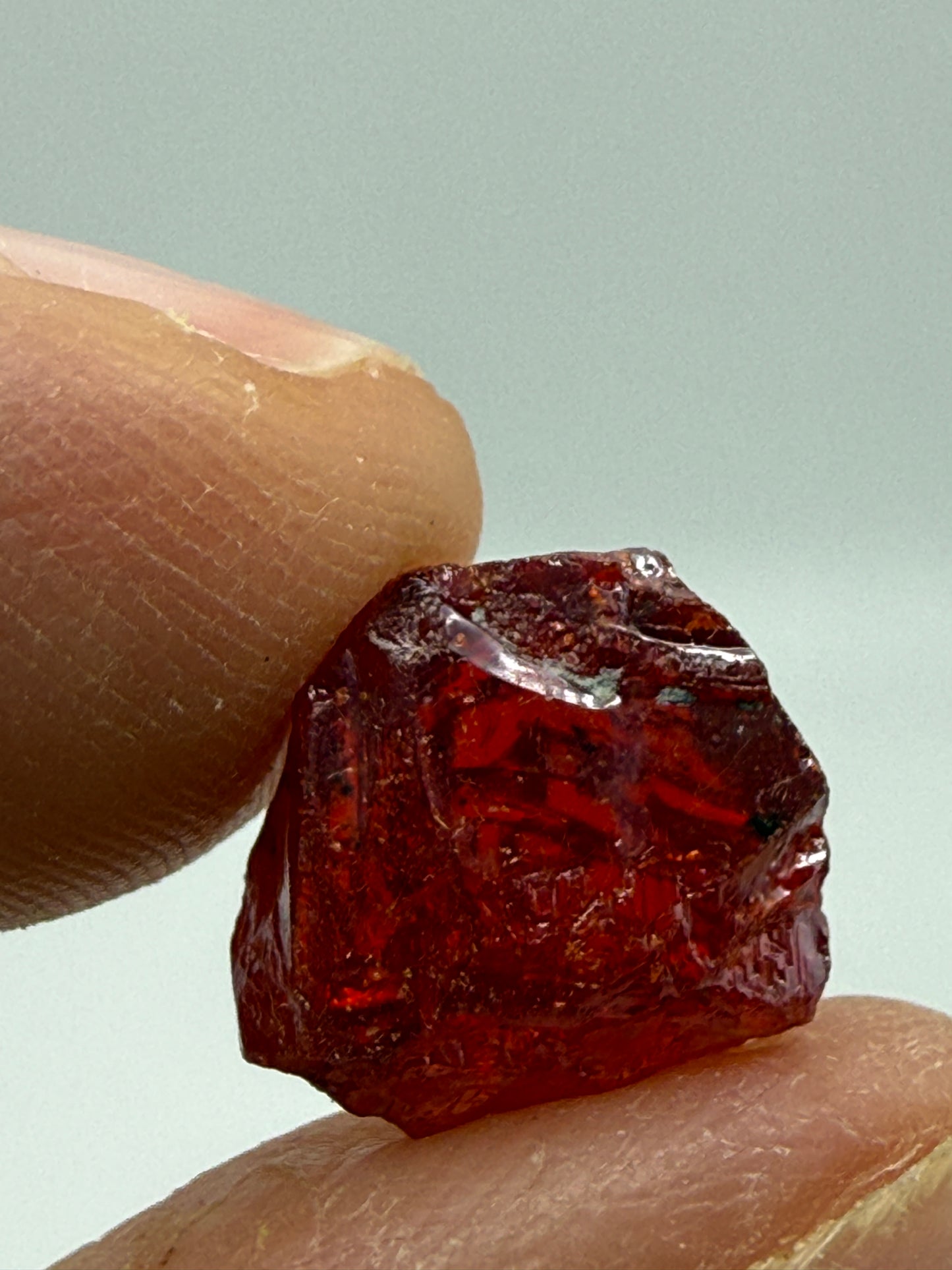Realgar (partial)- Getchell Mine, Adam Peak, Humboldt County, Nevada, USA