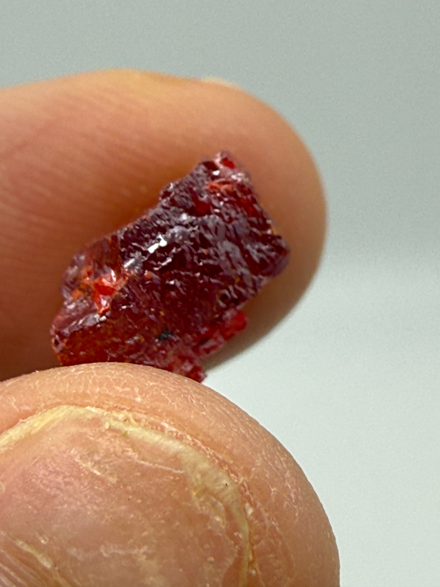 Realgar (partial)- Getchell Mine, Adam Peak, Humboldt County, Nevada, USA