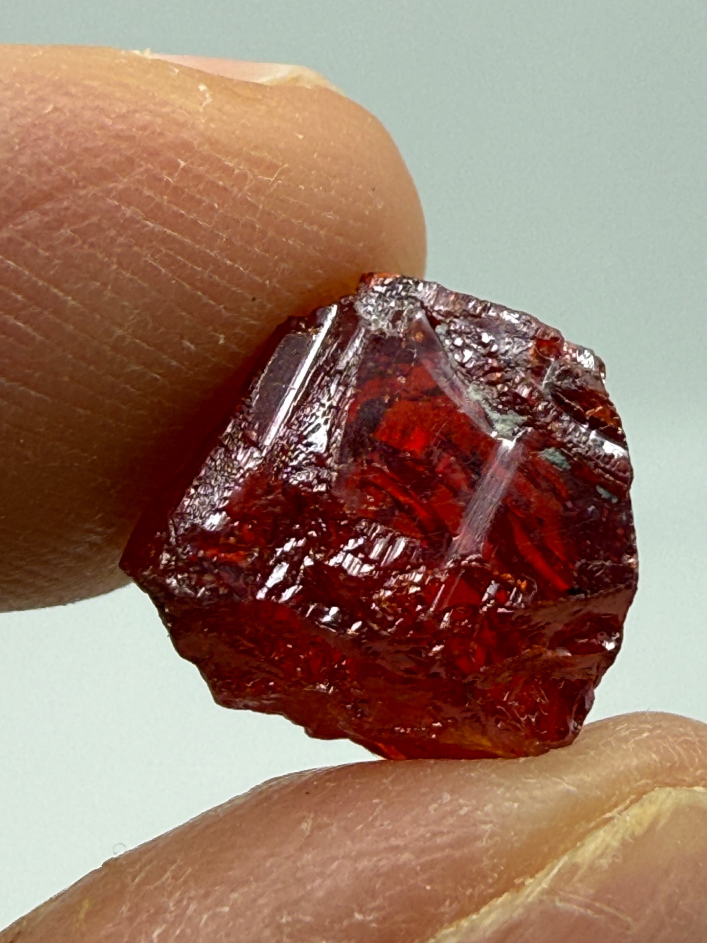 Realgar (partial)- Getchell Mine, Adam Peak, Humboldt County, Nevada, USA