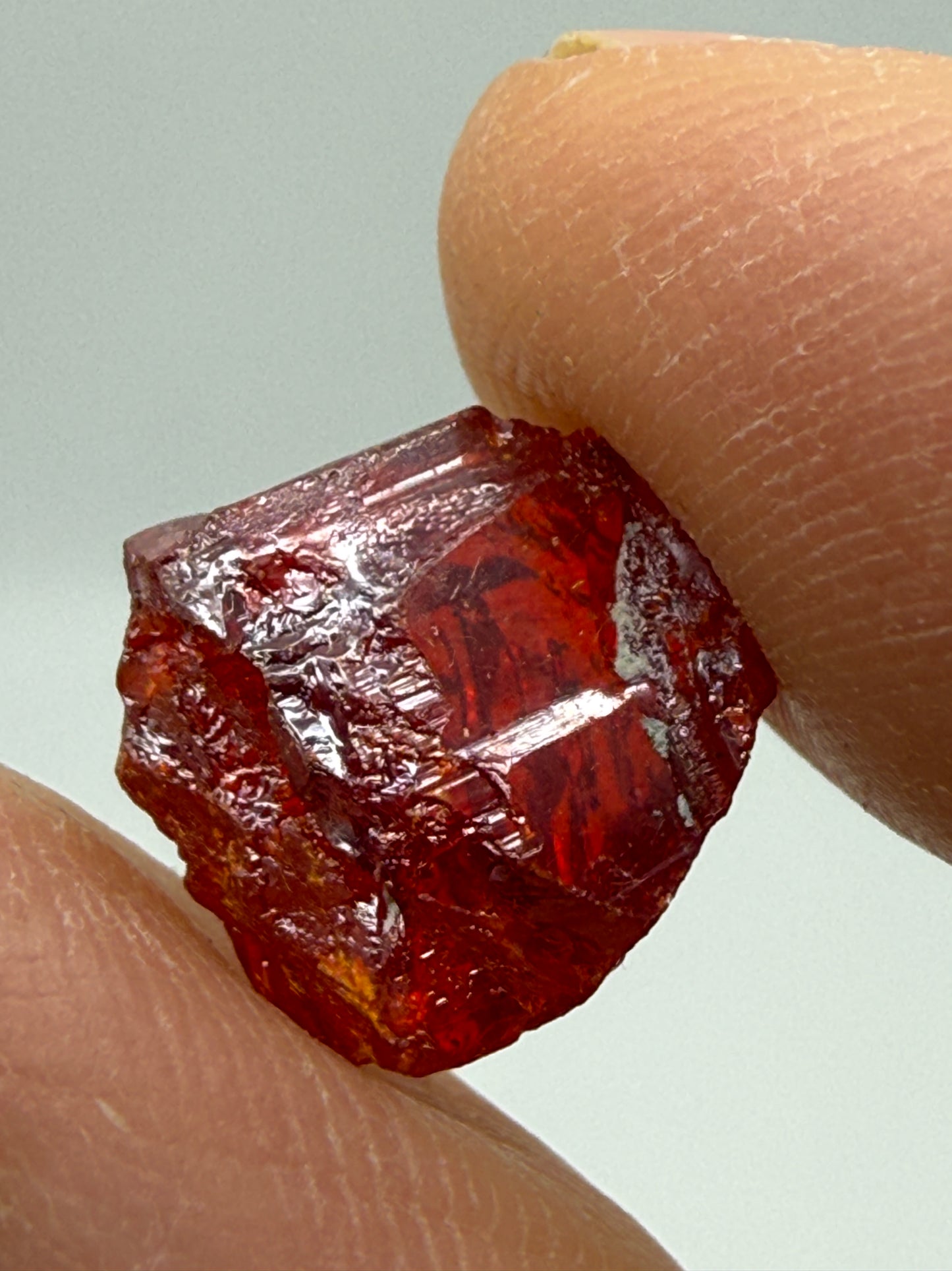 Realgar (partial)- Getchell Mine, Adam Peak, Humboldt County, Nevada, USA