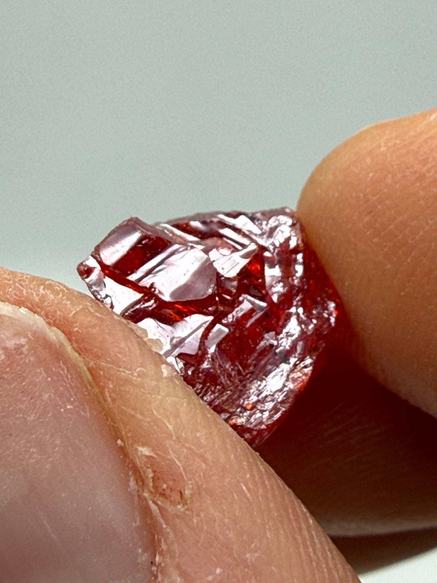 Realgar (partial)- Getchell Mine, Adam Peak, Humboldt County, Nevada, USA