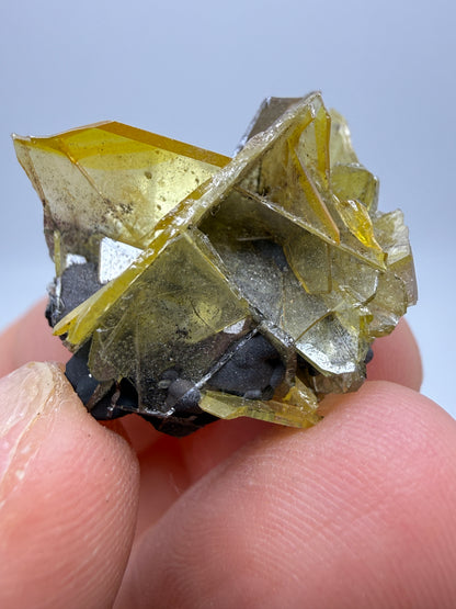 Wulfenite- Glove Mine, Cottonwood Canyon, Santa Cruz County, Arizona, USA