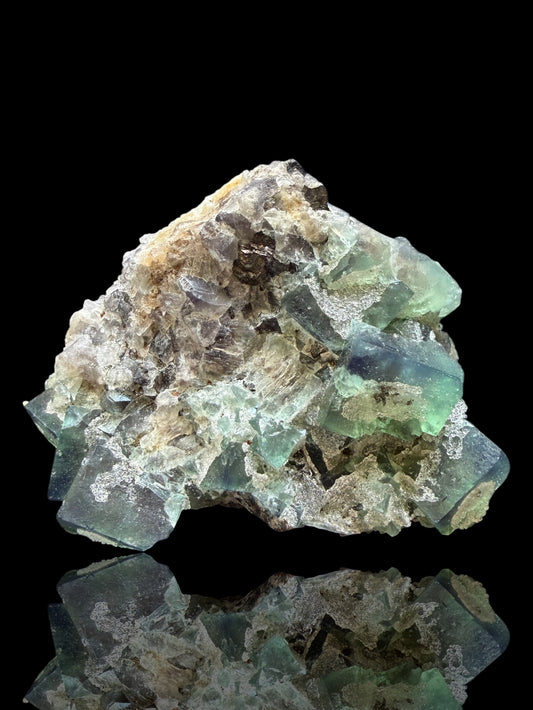 Fluorite - River Catcher Vein, Northern Lights Pocket, Diana Maria Mine, Frosterley, Weardale, Co. Durham, England