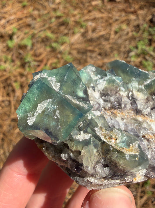 Fluorite - Northern Lights Pocket, Diana Maria Mine, Frosterley, Weardale, Co. Durham, England