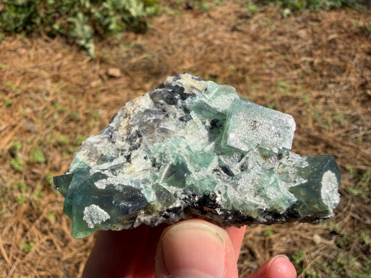 Fluorite - River Catcher Vein, Northern Lights Pocket, Diana Maria Mine, Frosterley, Weardale, Co. Durham, England
