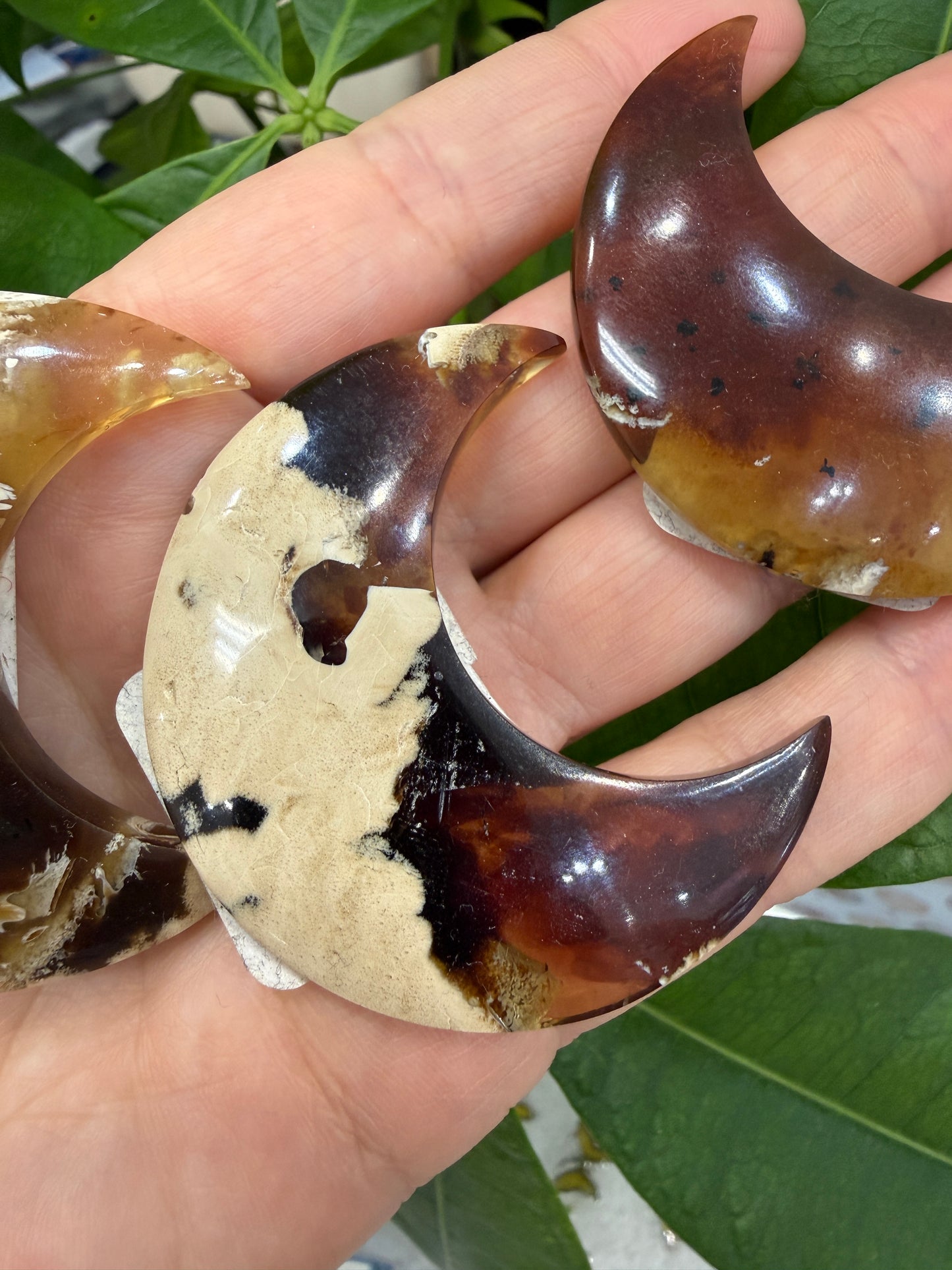 Amber Moon Polished Crystal