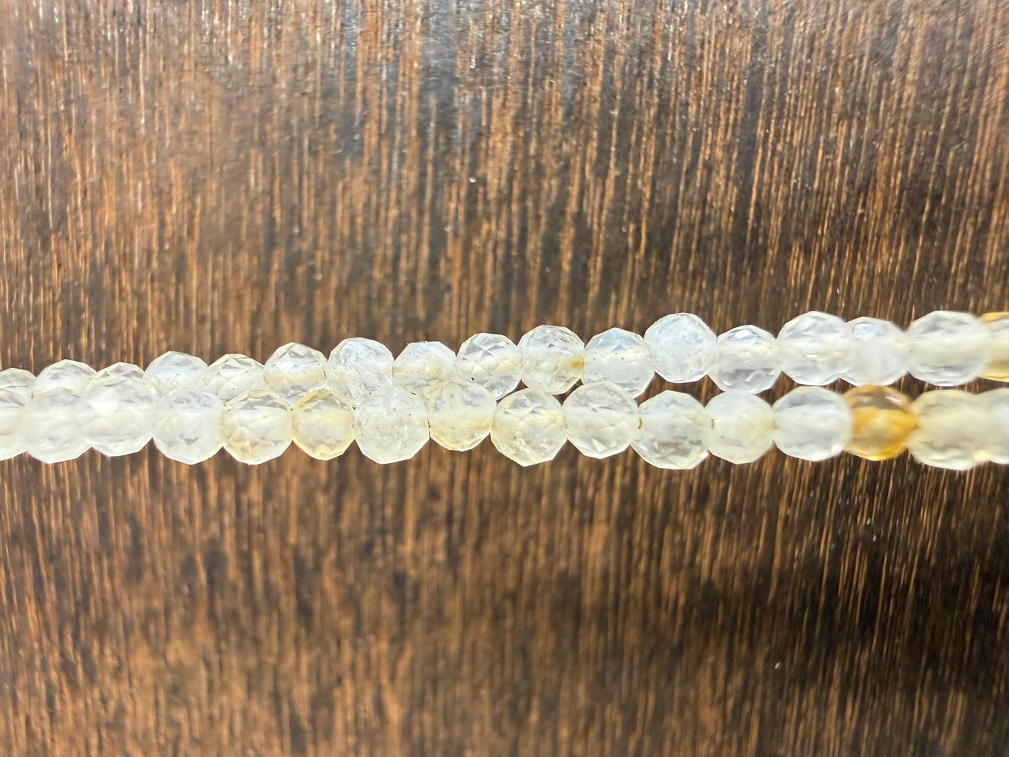 Anklet Citrine 2mm Faceted