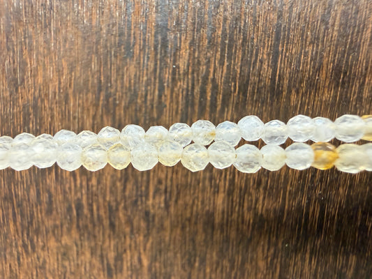 Anklet Citrine 2mm Faceted