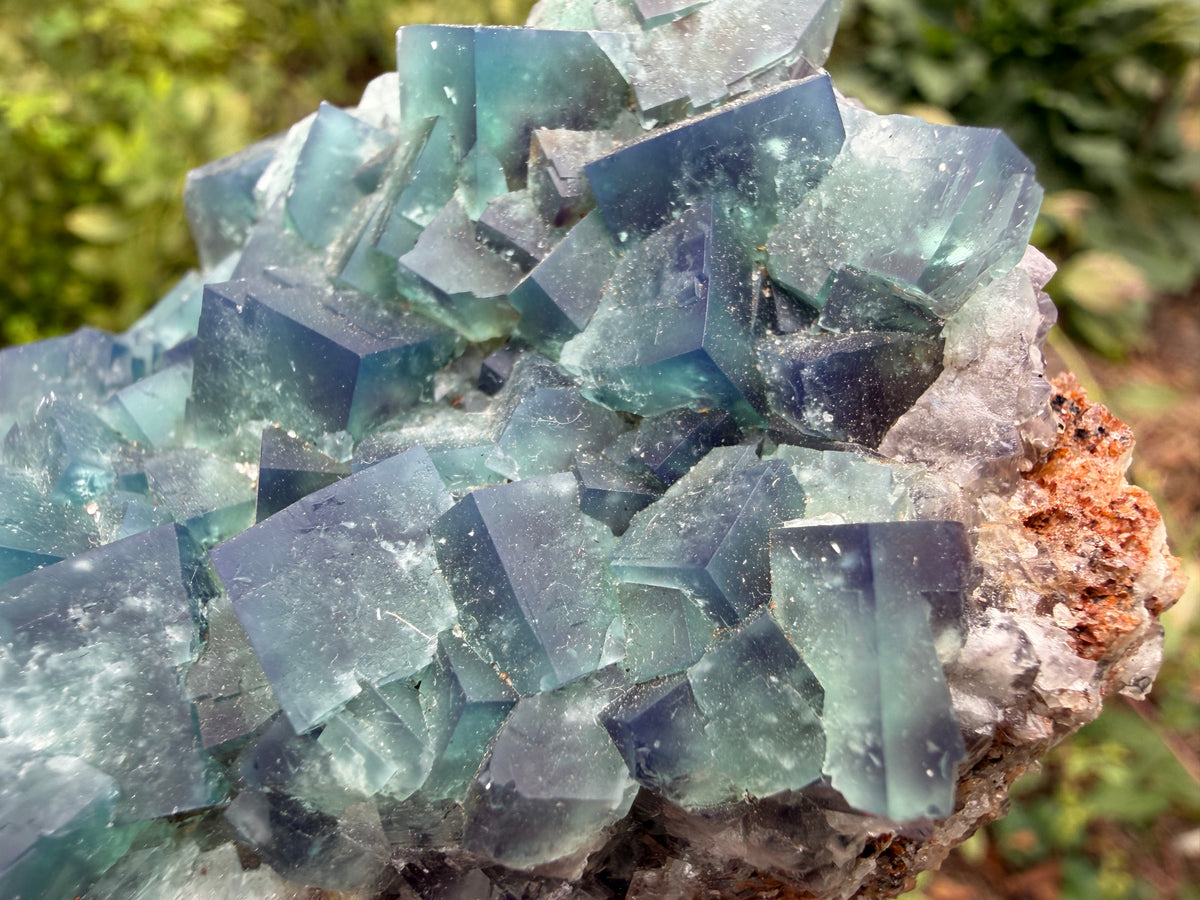 Fluorite - Naughty Gnome Pocket, Diana Maria Mine, Frosterley, Weardale, Co. Durham, England