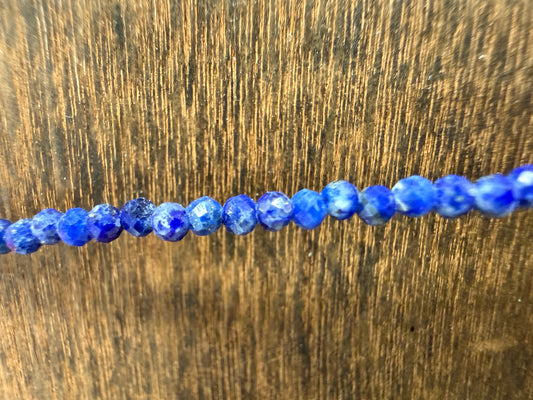 Anklet Lapis Lazuli 2mm Faceted