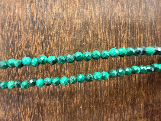 Anklet Malachite 2mm Faceted
