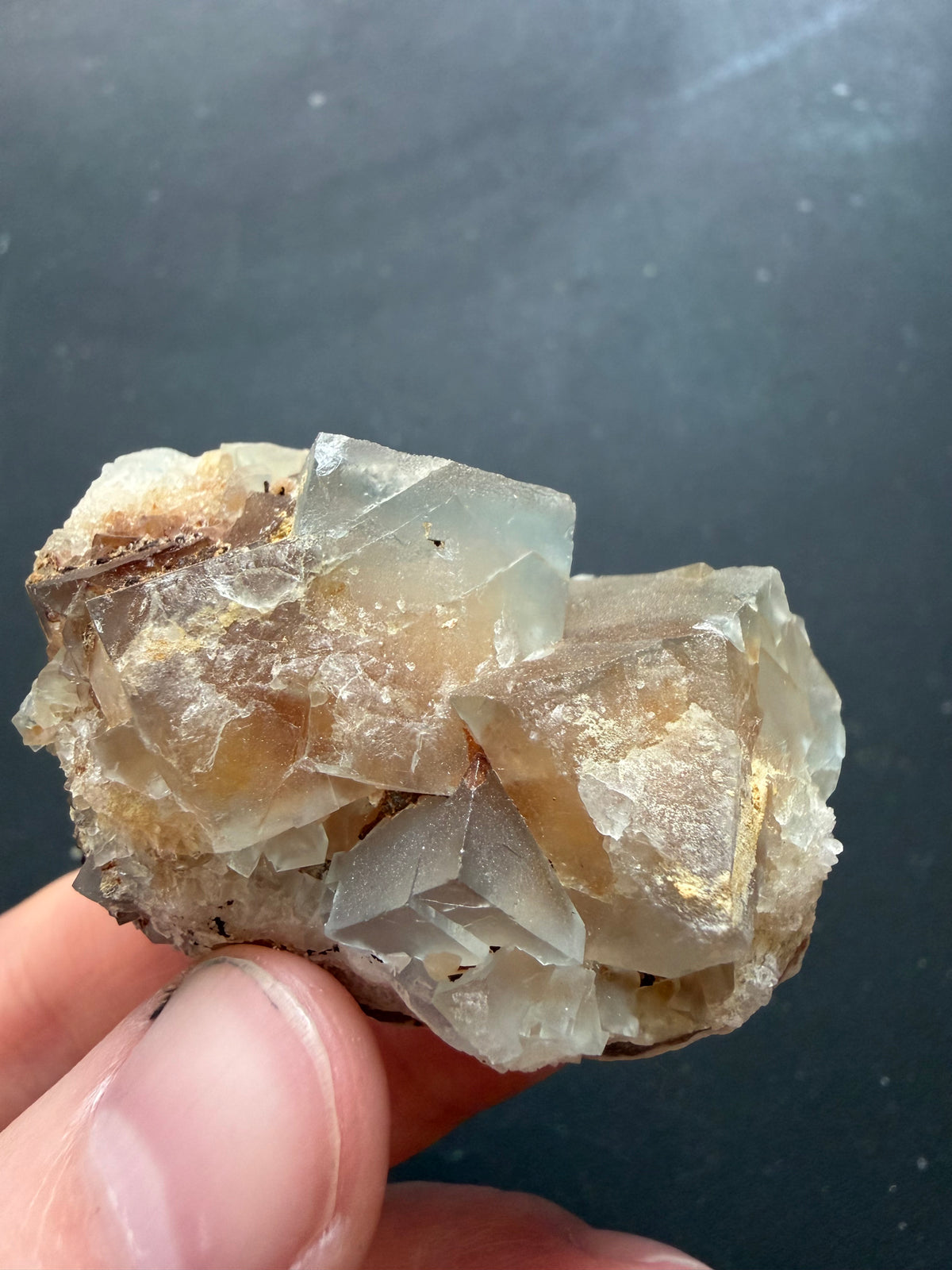 Fluorite - Fishstick Prospect, Bingham, Hansonburg District, Socorro County, New Mexico, USA