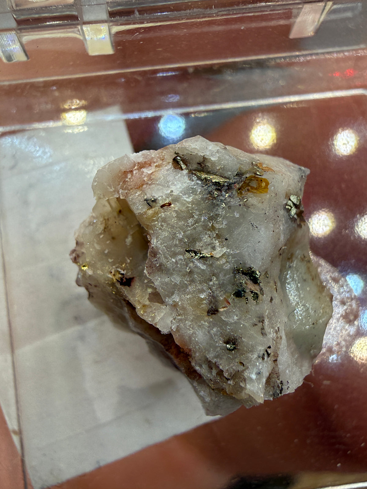 Native Gold in Quartz- La Choya Mine, Sonoyta,  Plutarco Elías Calles , Sonora, Mexico