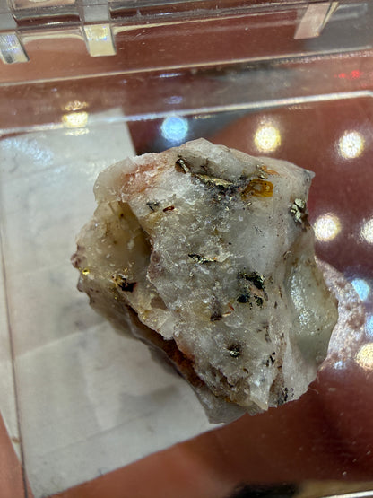 Native Gold in Quartz- La Choya Mine, Sonoyta,  Plutarco Elías Calles , Sonora, Mexico