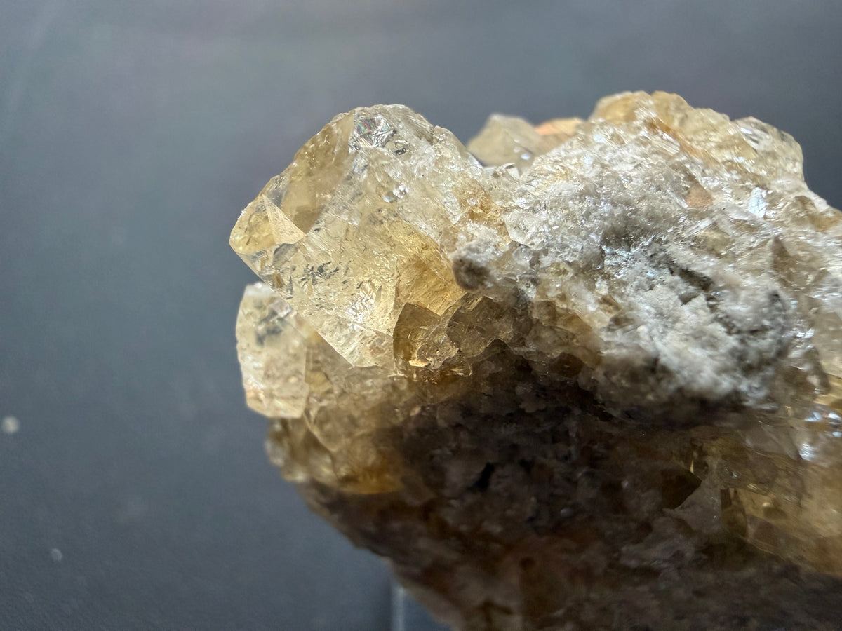 Fluorite - Stoneco White Rock Quarry, Clay Center, Allen Township, Ottawa County, Ohio, USA