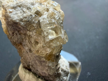 Fluorite - Stoneco White Rock Quarry, Clay Center, Allen Township, Ottawa County, Ohio, USA