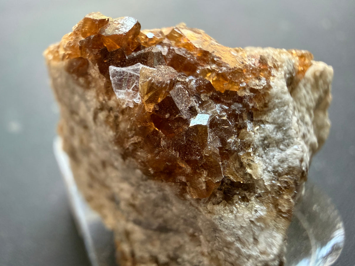 Fluorite - Stoneco White Rock Quarry, Clay Center, Allen Township, Ottawa County, Ohio, USA