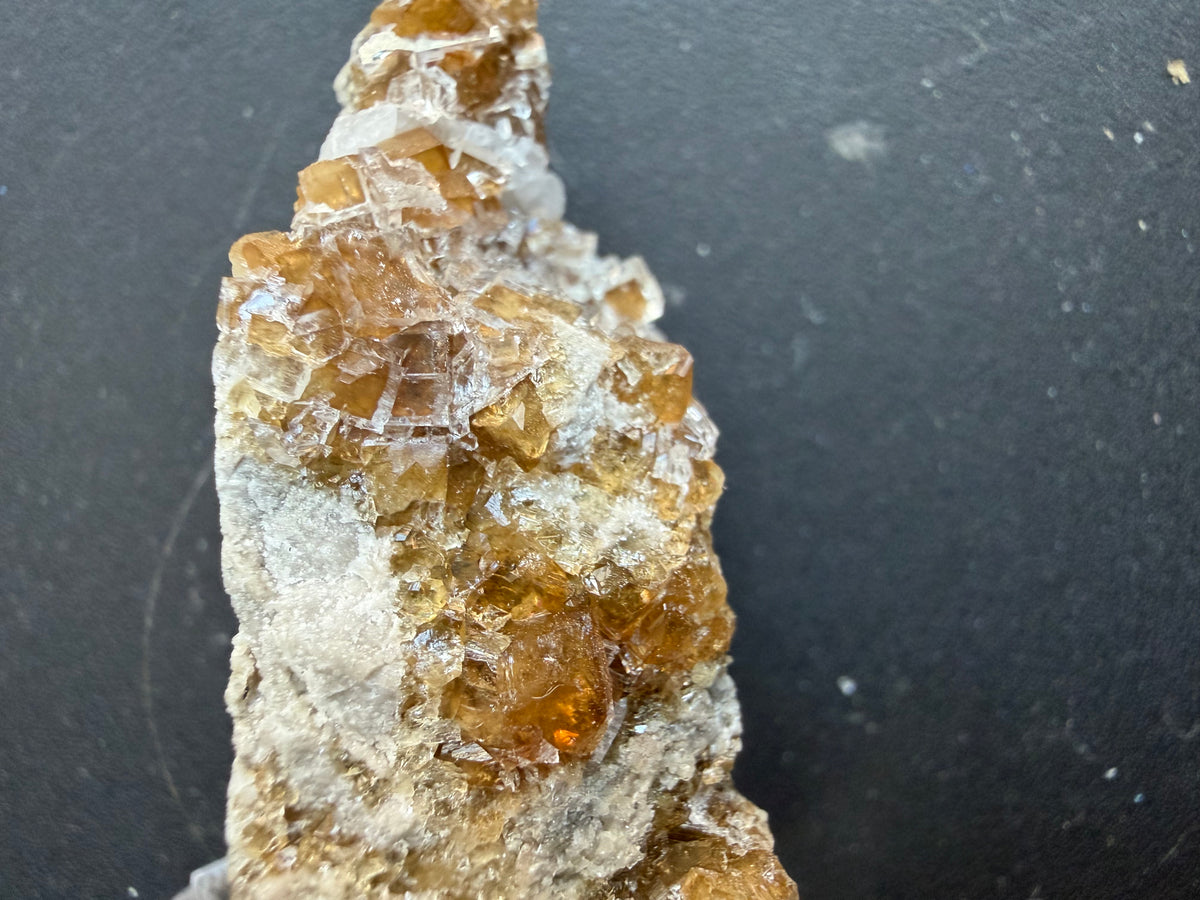 Fluorite - Stoneco White Rock Quarry, Clay Center, Allen Township, Ottawa County, Ohio, USA