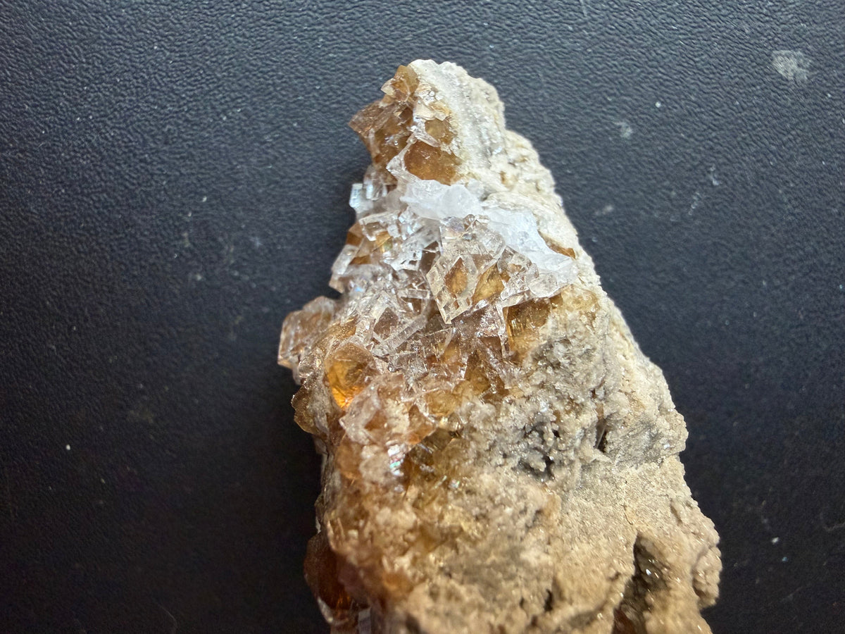 Fluorite - Stoneco White Rock Quarry, Clay Center, Allen Township, Ottawa County, Ohio, USA