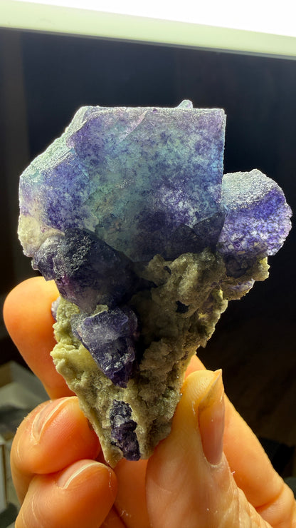 Fluorite, Barite- Nakaye #4 Mine, Derry District, Sierra Co, New Mexico, USA