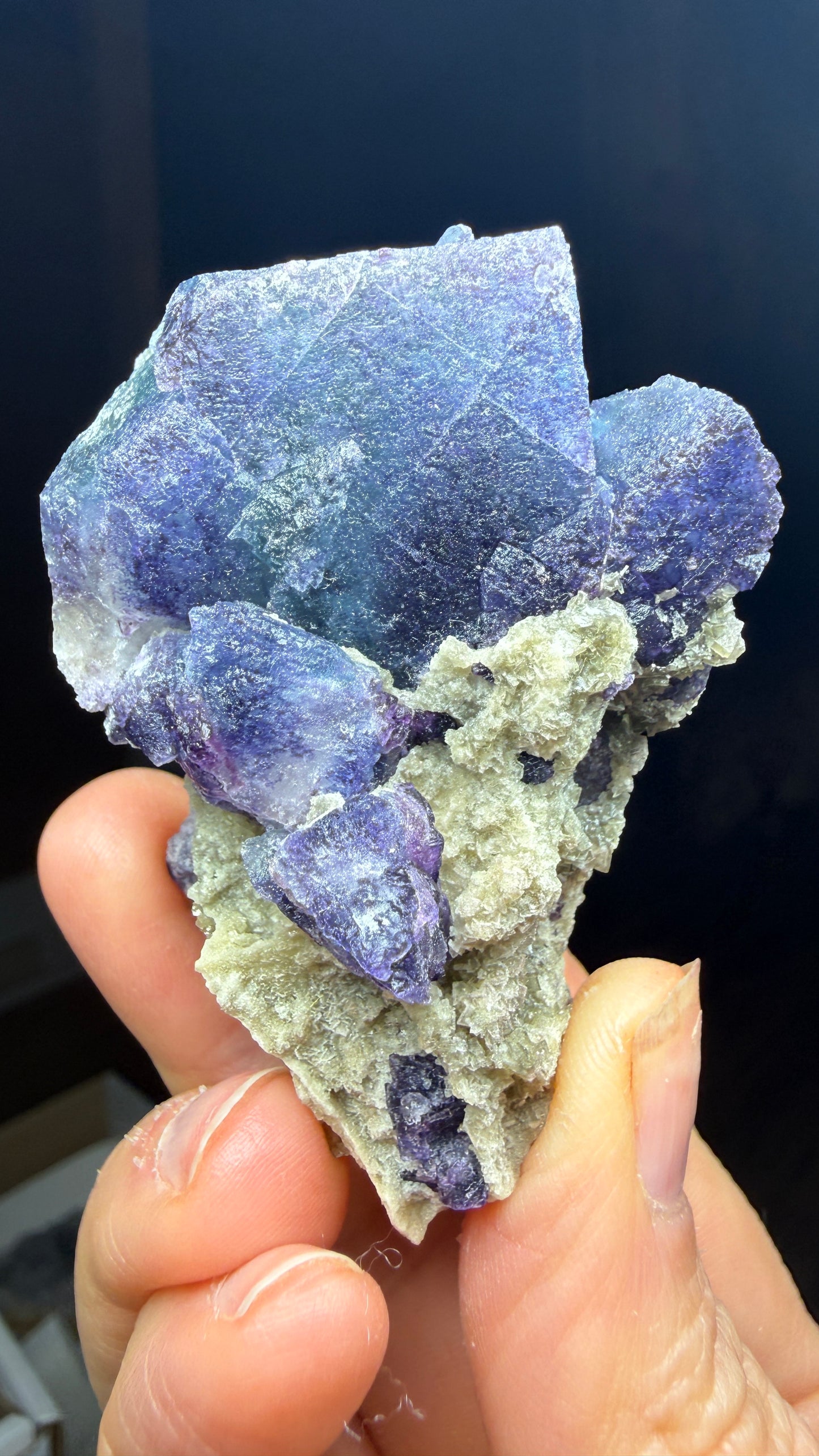 Fluorite, Barite- Nakaye #4 Mine, Derry District, Sierra Co, New Mexico, USA