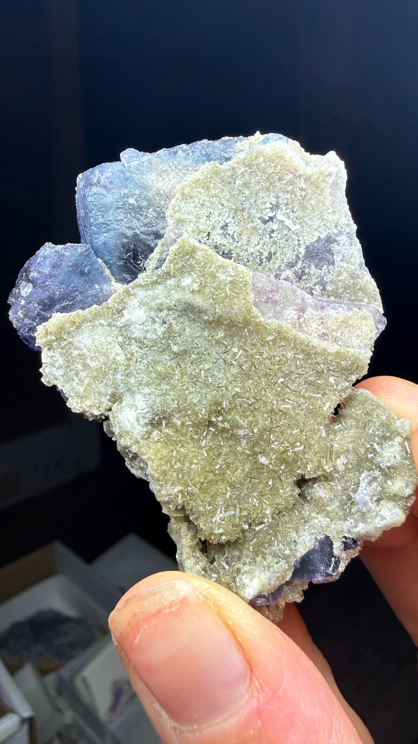 Fluorite, Barite- Nakaye #4 Mine, Derry District, Sierra Co, New Mexico, USA