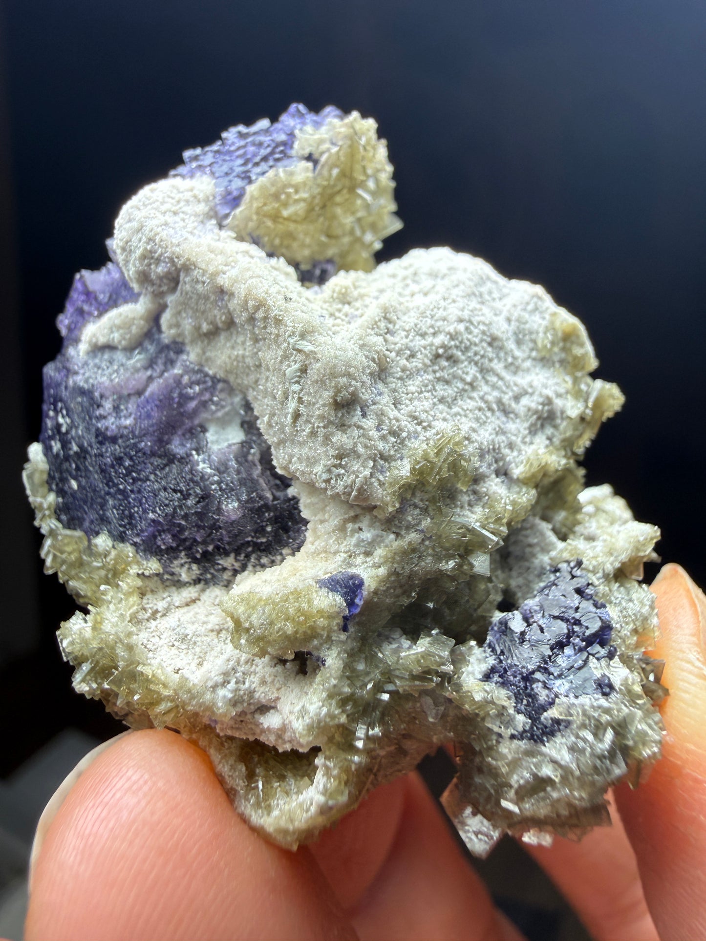 Fluorite, Barite- Nakaye #4 Mine, Derry District, Sierra Co, New Mexico, USA