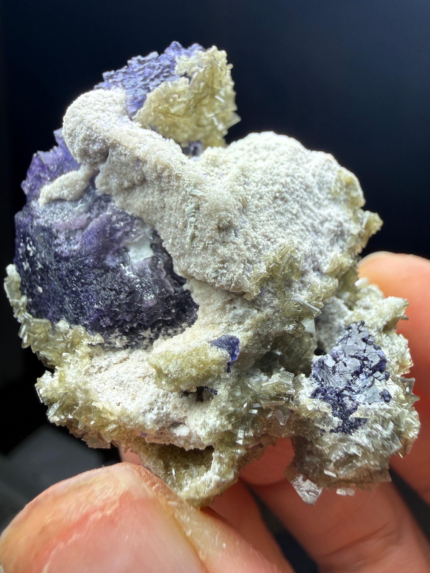 Fluorite, Barite- Nakaye #4 Mine, Derry District, Sierra Co, New Mexico, USA