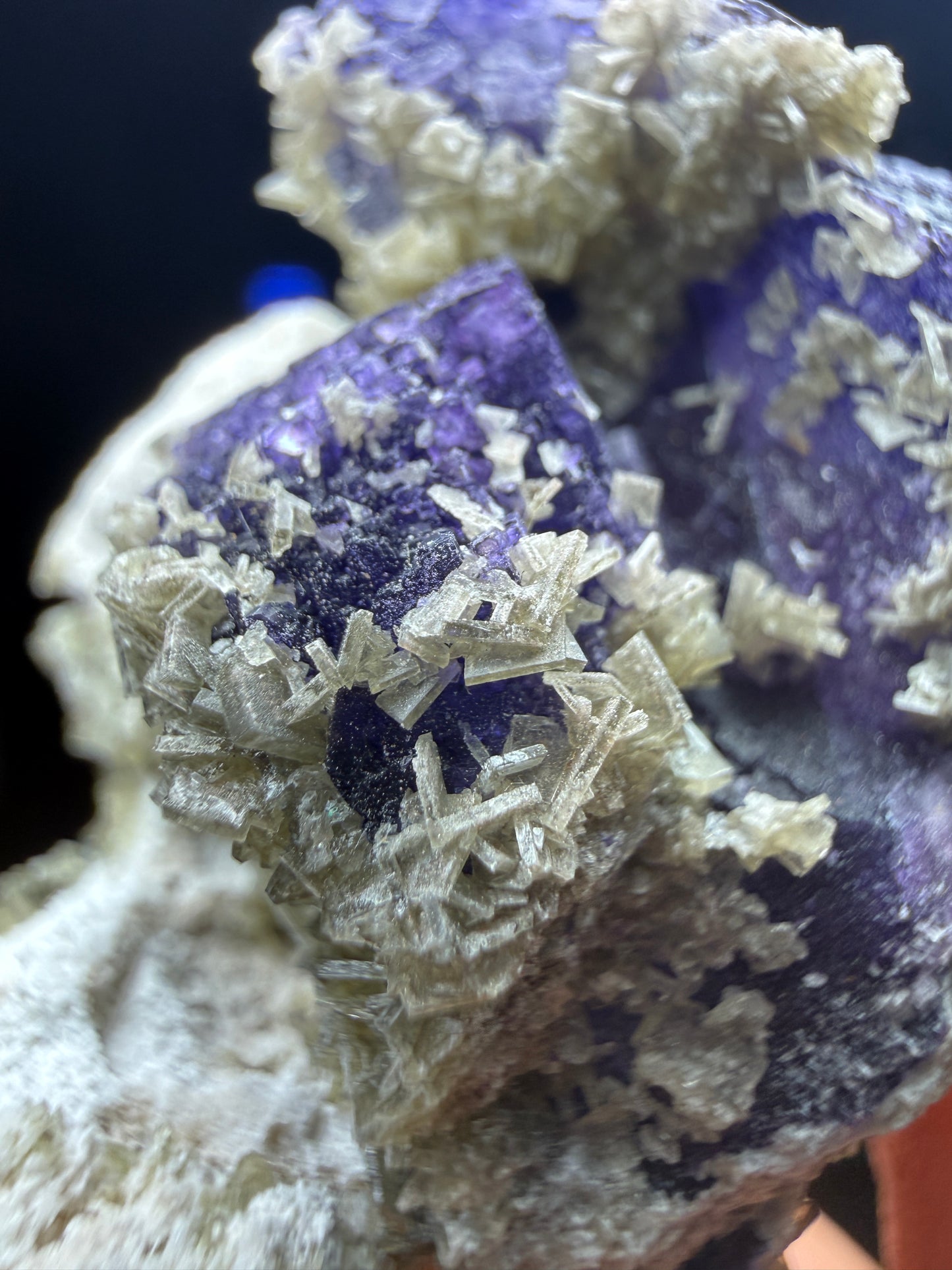 Fluorite, Barite- Nakaye #4 Mine, Derry District, Sierra Co, New Mexico, USA