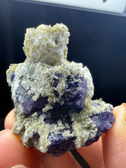 Fluorite, Barite- Nakaye #4 Mine, Derry District, Sierra Co, New Mexico, USA